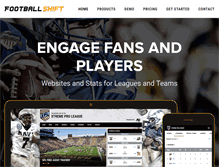 Tablet Screenshot of footballshift.com
